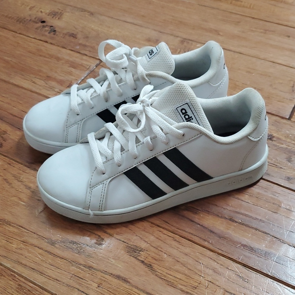 Adidas Grand Court 2.0 White and Black Sneakers